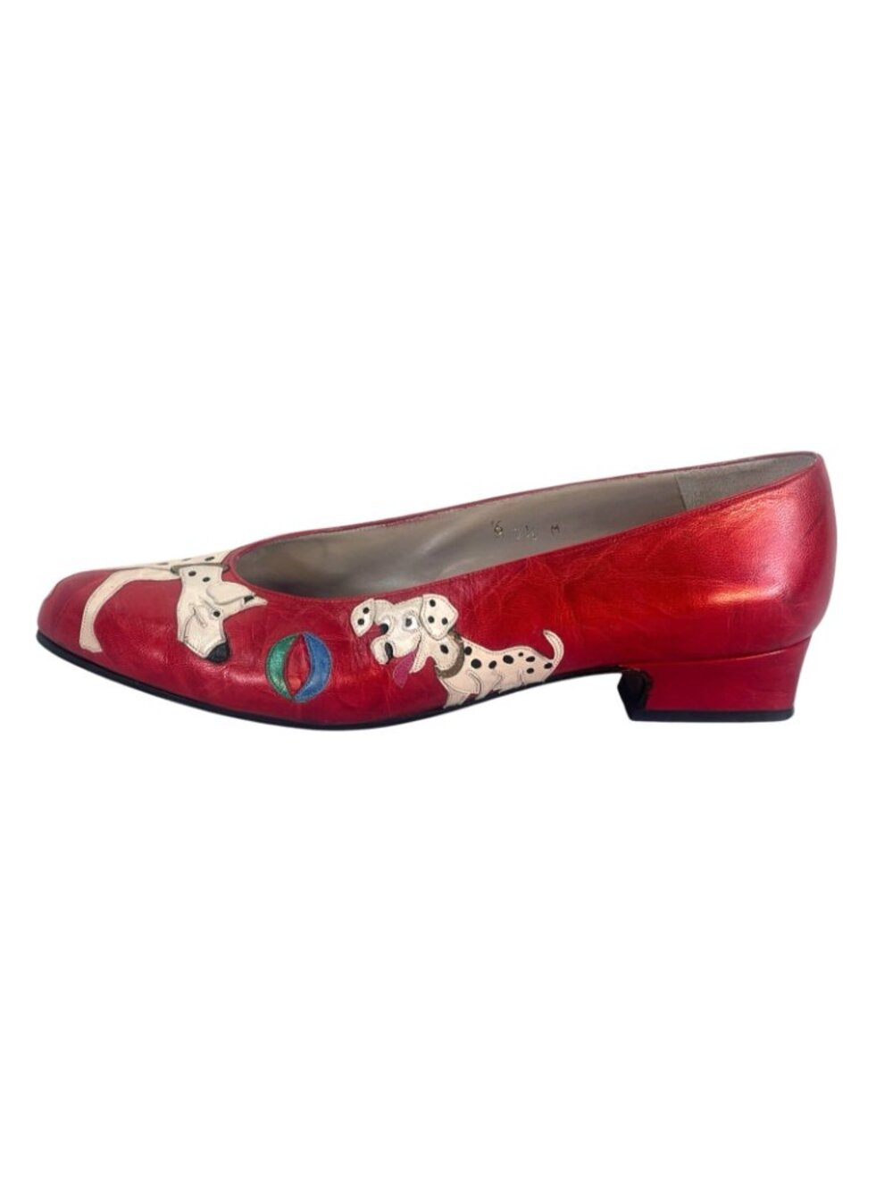 vtg 80' Margaret J Novelty Pumps Animal Applique Collection Low Heel  Sz 6.5 M - Picture 2 of 11